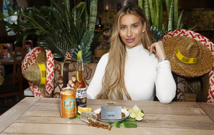 Grubs Up! TV Ferne Mccann Gets A Buzz Out Of Bugs As She Tries Chiquito's New Edible Insects.