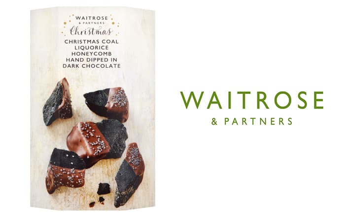 Waitrose & Partners Launches Edible Christmas Coal.