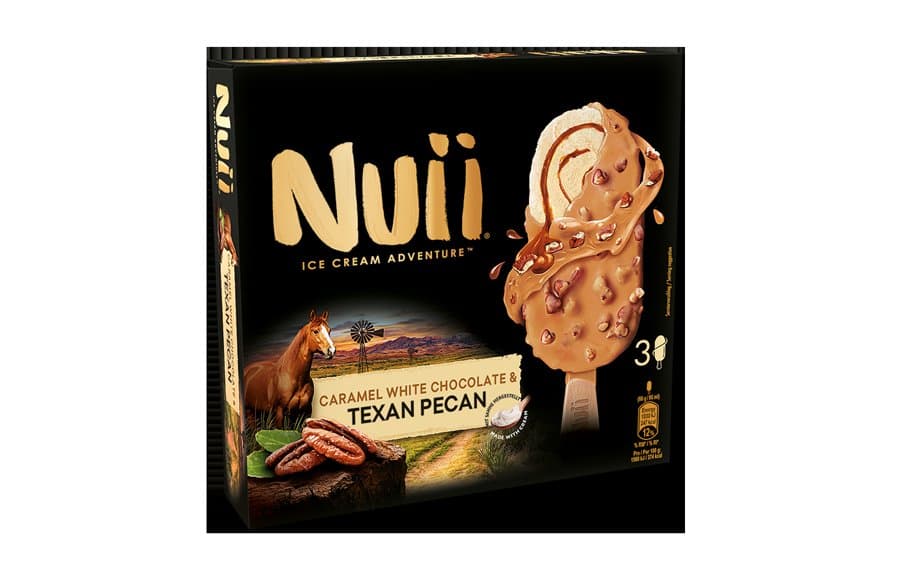Unleash your sense of adventure with Nuii’s new Caramel White Chocolate & Texan Pecan ice cream