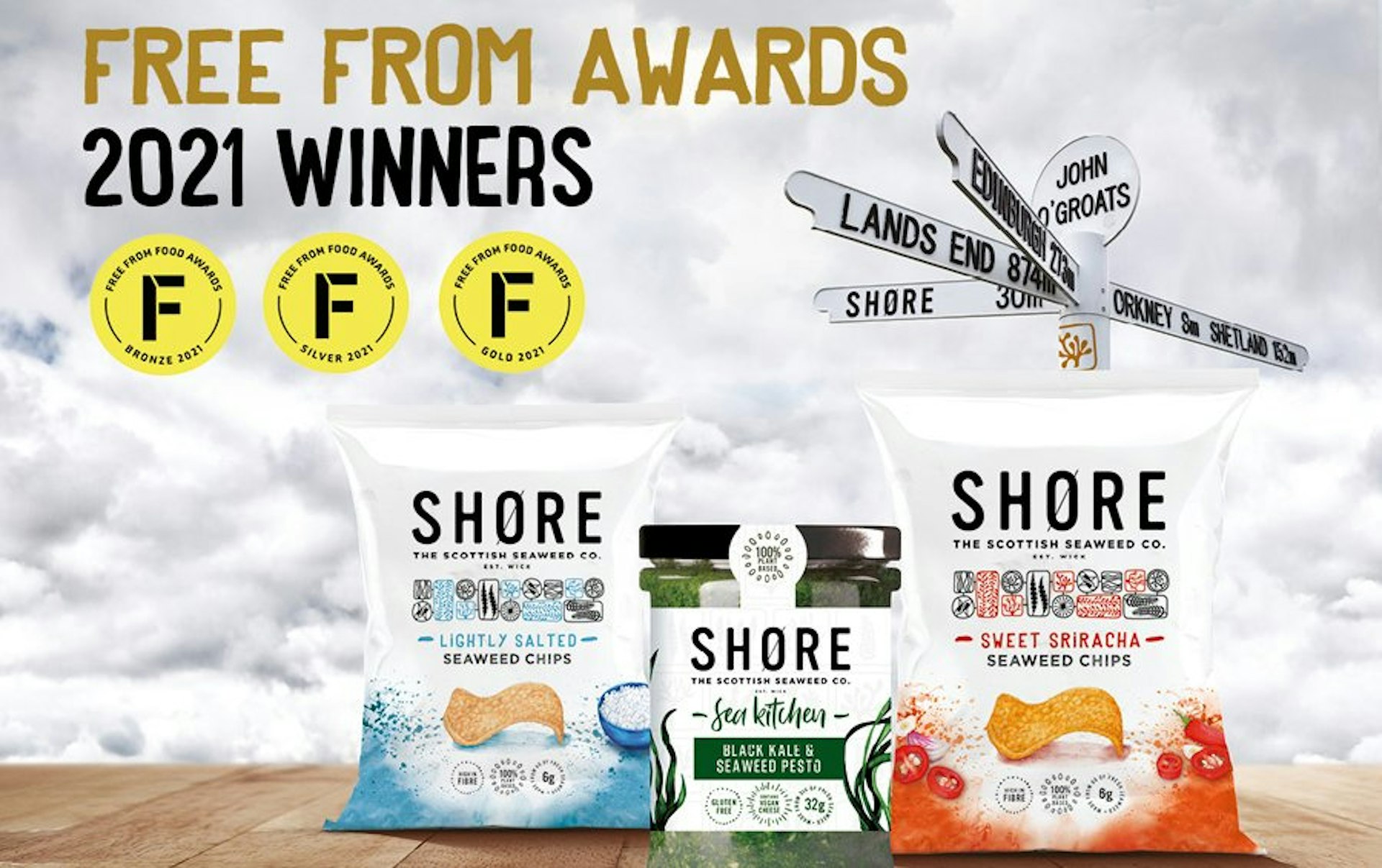 SHORE the Scottish seaweed company wins gold at the Free From Food Awards