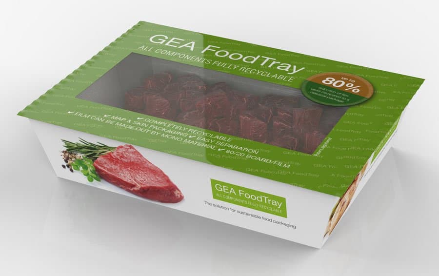 GEA FoodTray - greener packaging and less plastic for meat manufacturer