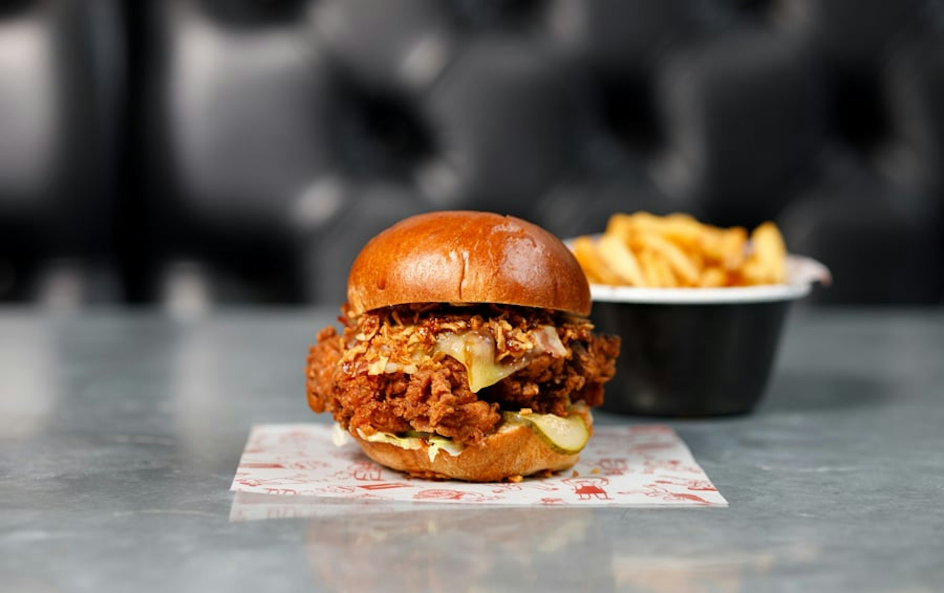 Introducing the new ultimate Clucking Burger