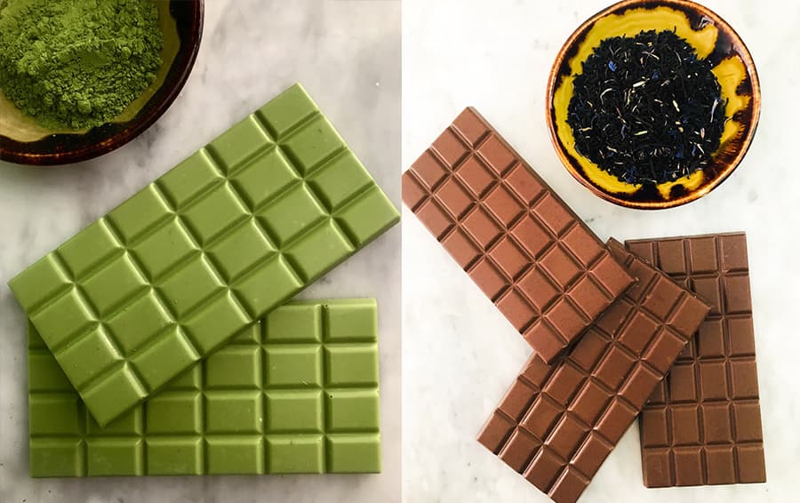 A matcha made in heaven: Bird & Blend Tea Co. partners with the artisans at Cocoloco Chocolates to produce one-of-a-kind, tea-infused chocolate bar