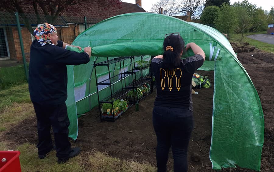 School Kitchen opens new kitchen garden to feed young minds and hungry people 